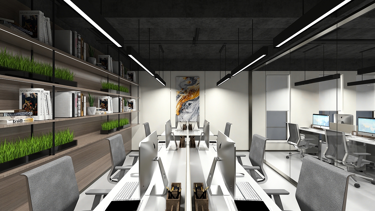 大学生创业中心办公室改造（图ZMzcyMTc1OTA0） - 商业空间设计 - 站酷设计师博德之门原创素材 - 站酷ZCOOL
