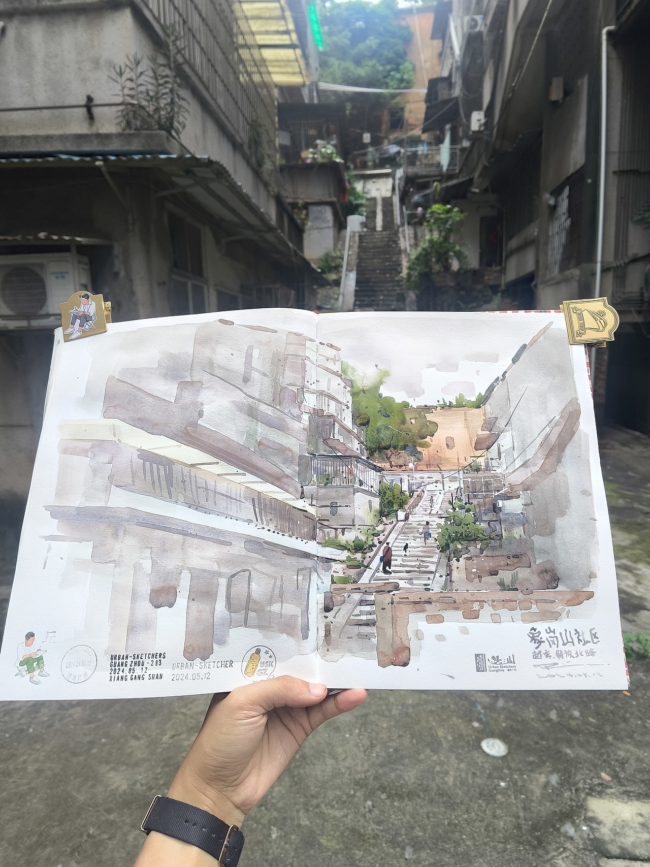 『画本系列』－我的第64本画本－城市速写（图ZMzcyMTk2NzQ0） - 绘画 - 站酷设计师画画的陈一丘原创素材 - 站酷ZCOOL