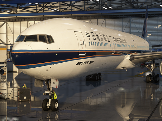 BOEING777-300ER 中国南方航空标准涂装3D效果