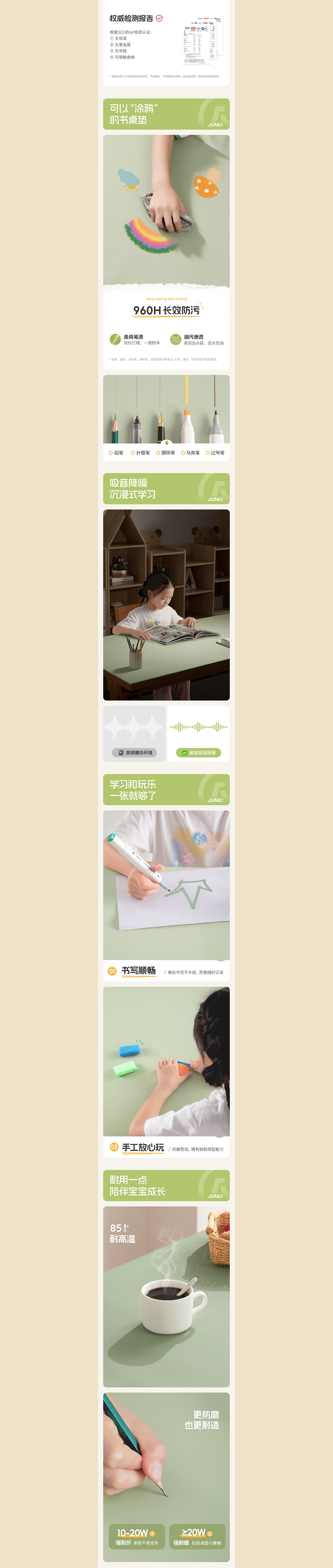 儿童书桌垫——详情页分享（图ZMzcyMjA1OTk2） - 电商 - 站酷设计师CoconutCoot原创素材 - 站酷ZCOOL