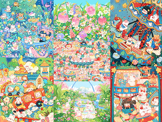 治愈系插画｜2024年中总结
