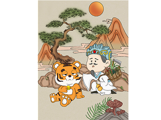 保生大帝插画（个人主页-ZNjg5NjAyMDQ=） - 艺术插画 - 站酷设计师不知所措的小猪原创素材 - 站酷ZCOOL