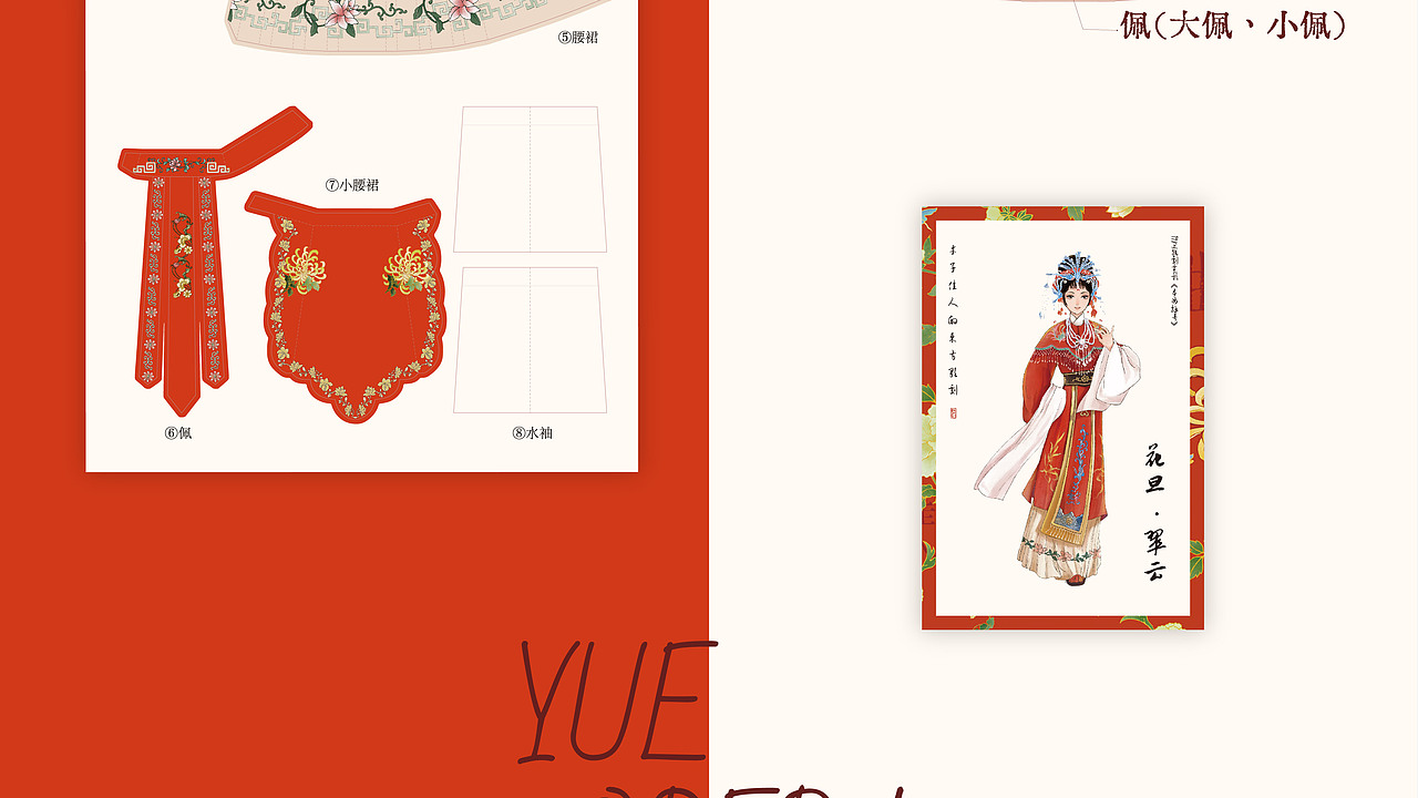 中国戏曲衣箱 | 越剧服饰折纸（第二卷 花旦袄裙）（图ZMzcyMjI3ODc2） - 包装 - 站酷设计师一块趣多多原创素材 - 站酷ZCOOL