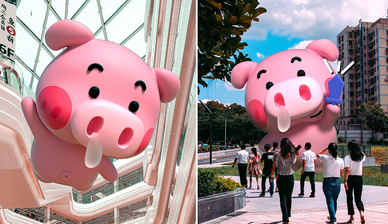 趣萌猪猪IP来袭~快来解救你的"猪丽叶"!!商业美陈展