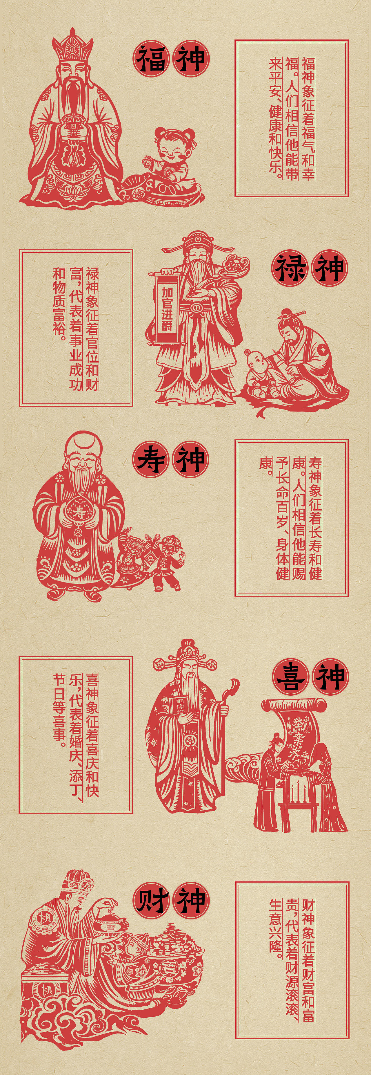 2025剪纸插画|福禄寿喜财(图ZMzcyMjM4ODc2) - 商业插画 - 站酷设计师冻雾雾原创素材 - 站酷ZCOOL