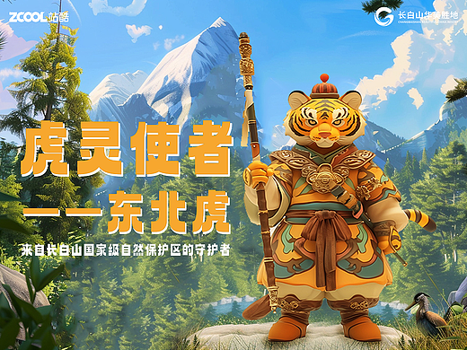 虎灵使者守护长白山天池