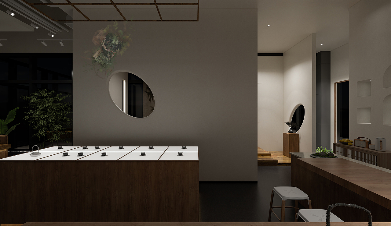 茶空间设计案例（图ZMzcyMjg2OTky） - 商业空间设计 - 站酷设计师圆末原创素材 - 站酷ZCOOL