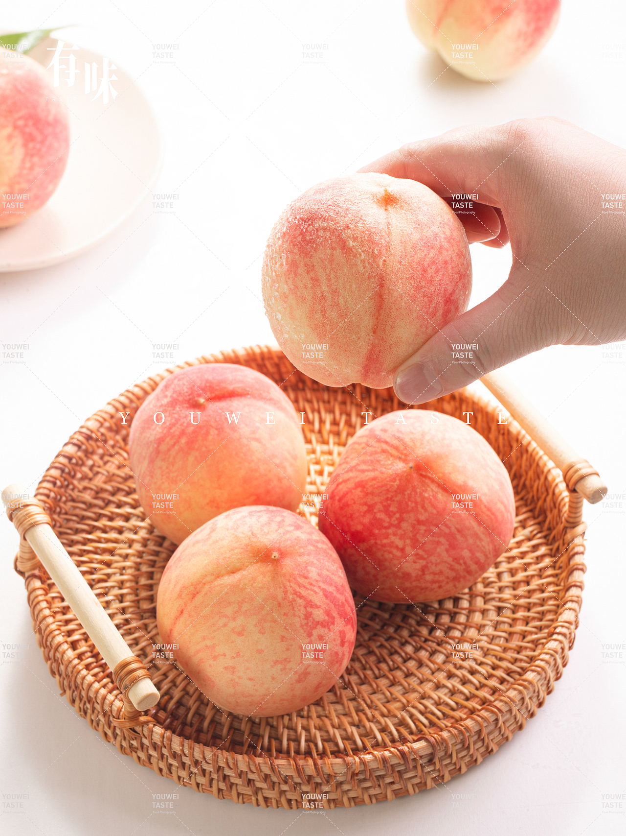 水蜜桃熟了（图ZMzcyMjk4NDAw） - 美食摄影 - 站酷设计师有味摄影原创素材 - 站酷ZCOOL