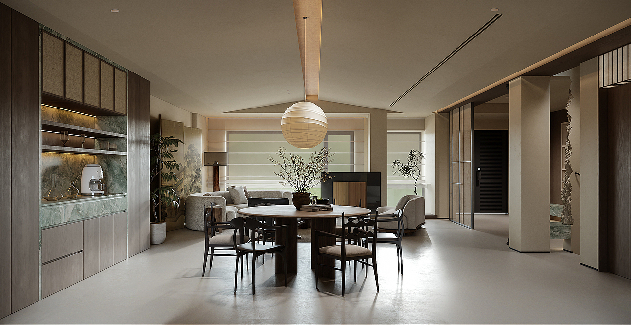 现代混搭风格效果图表现