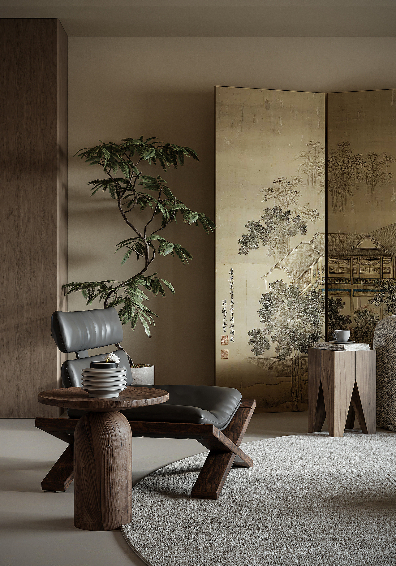 现代混搭风格效果图表现