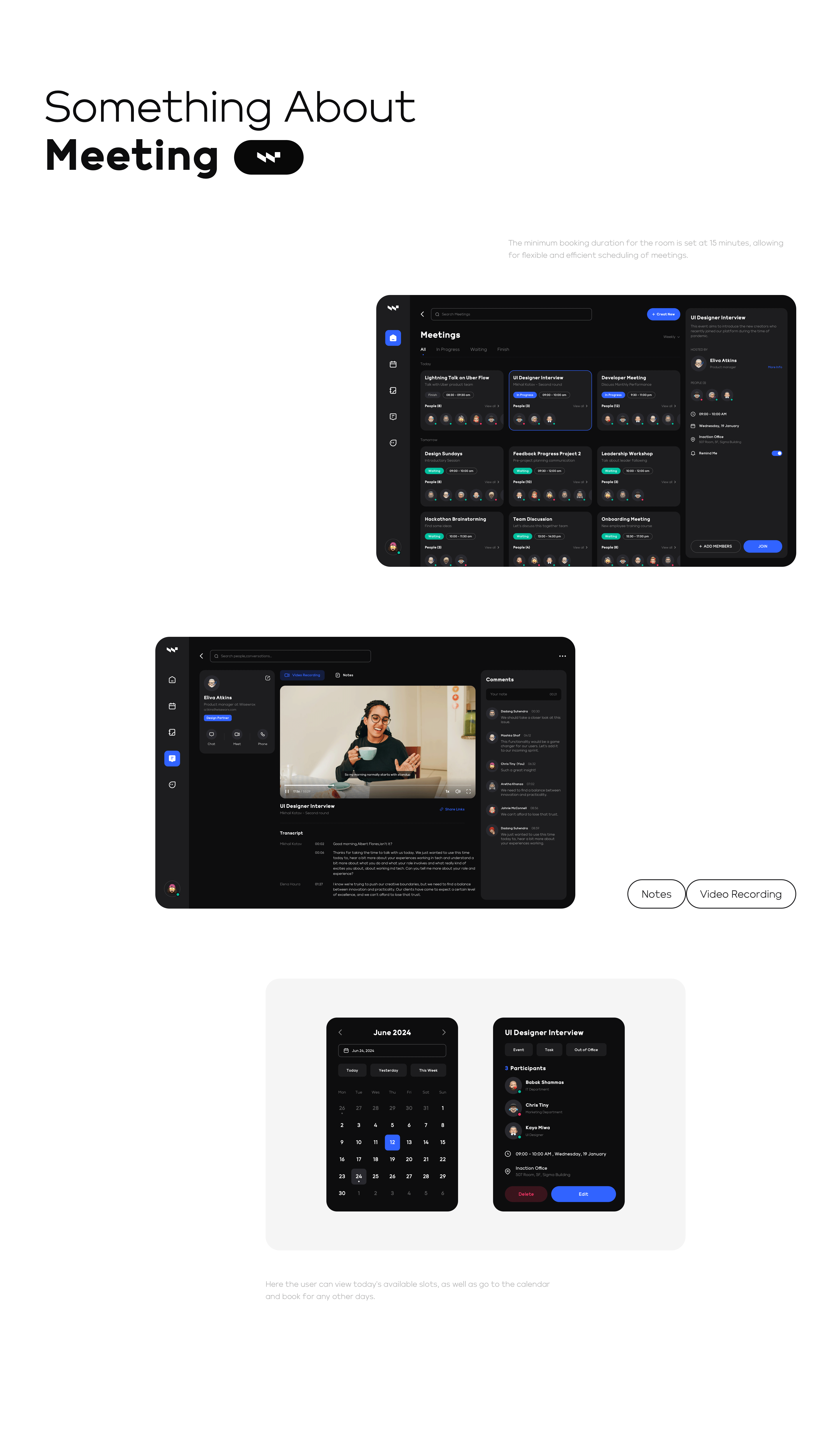 Wiseworx - Online Meeting Project Review(图ZMzcyMzAyNjQ0) - 软件界面 - 站酷设计师吴哲轩Chris原创素材 - 站酷ZCOOL