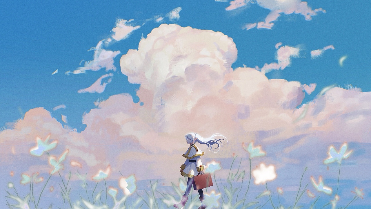 【同人绘画】天空下的芙莉莲（图ZMzcyMzE4Nzcy） - 创作习作 - 站酷设计师茶壶壶壶壶原创素材 - 站酷ZCOOL