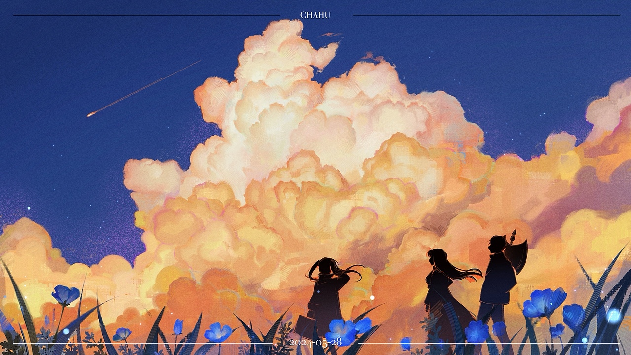 【同人绘画】天空下的芙莉莲（图ZMzcyMzE4ODI4） - 创作习作 - 站酷设计师茶壶壶壶壶原创素材 - 站酷ZCOOL