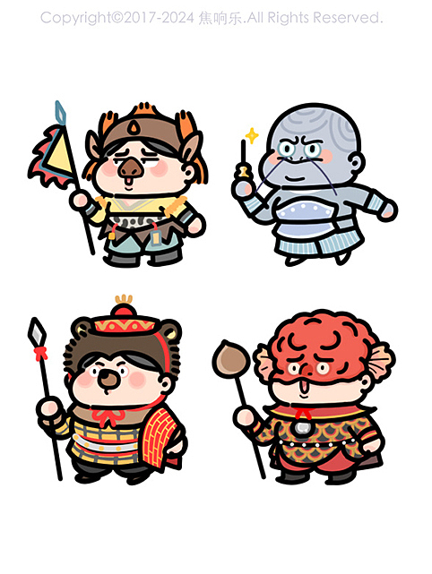 胖脸吉祥&敦煌境 2024 上半年总结（图ZMzcyMzIzMDUy） - 概念设定 - 站酷设计师焦响乐原创素材 - 站酷ZCOOL