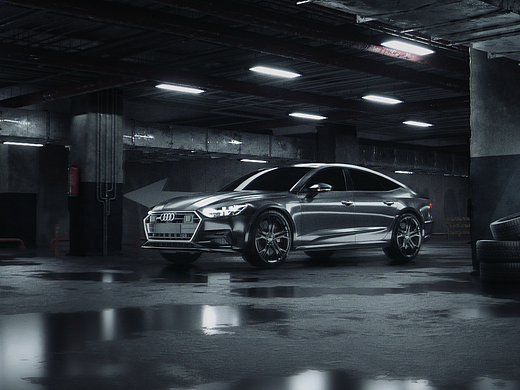 C4D-汽車(chē)場(chǎng)景（OC）（個(gè)人主頁(yè)-ZNjg5NzQ3MjA=） - 動(dòng)畫(huà)/影視 - 站酷設(shè)計(jì)師龍鳴沢原創(chuàng)素材 - 站酷ZCOOL