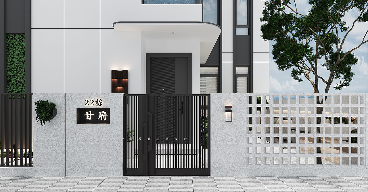 南宁万科咖蓝450㎡别墅设计(一层及花园)