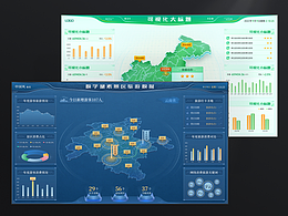 古风浅色可视化数据界面