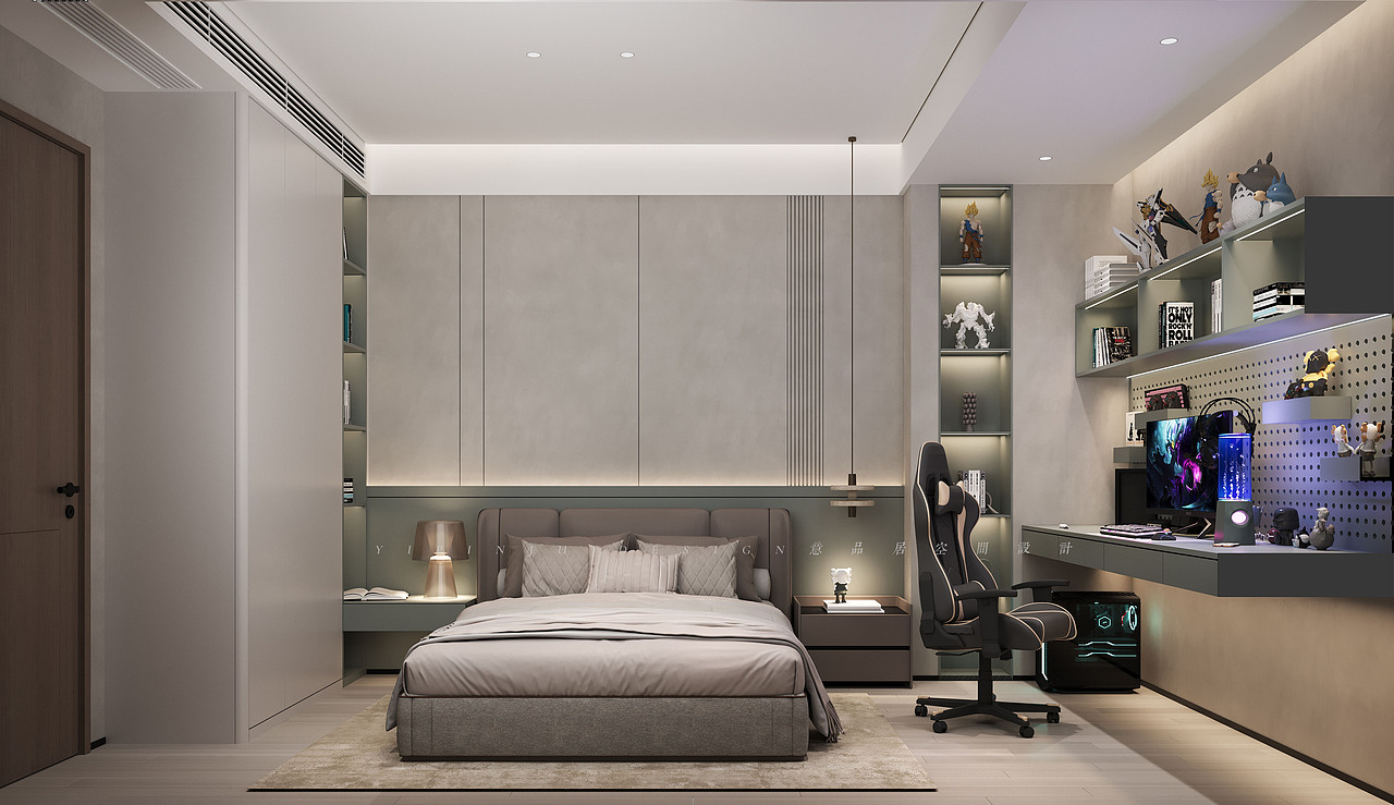 南宁万科咖蓝450㎡别墅设计(二层)