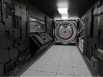 空间站舱体内部构想