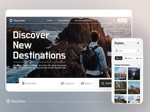 旅游品牌 UI/UX设计