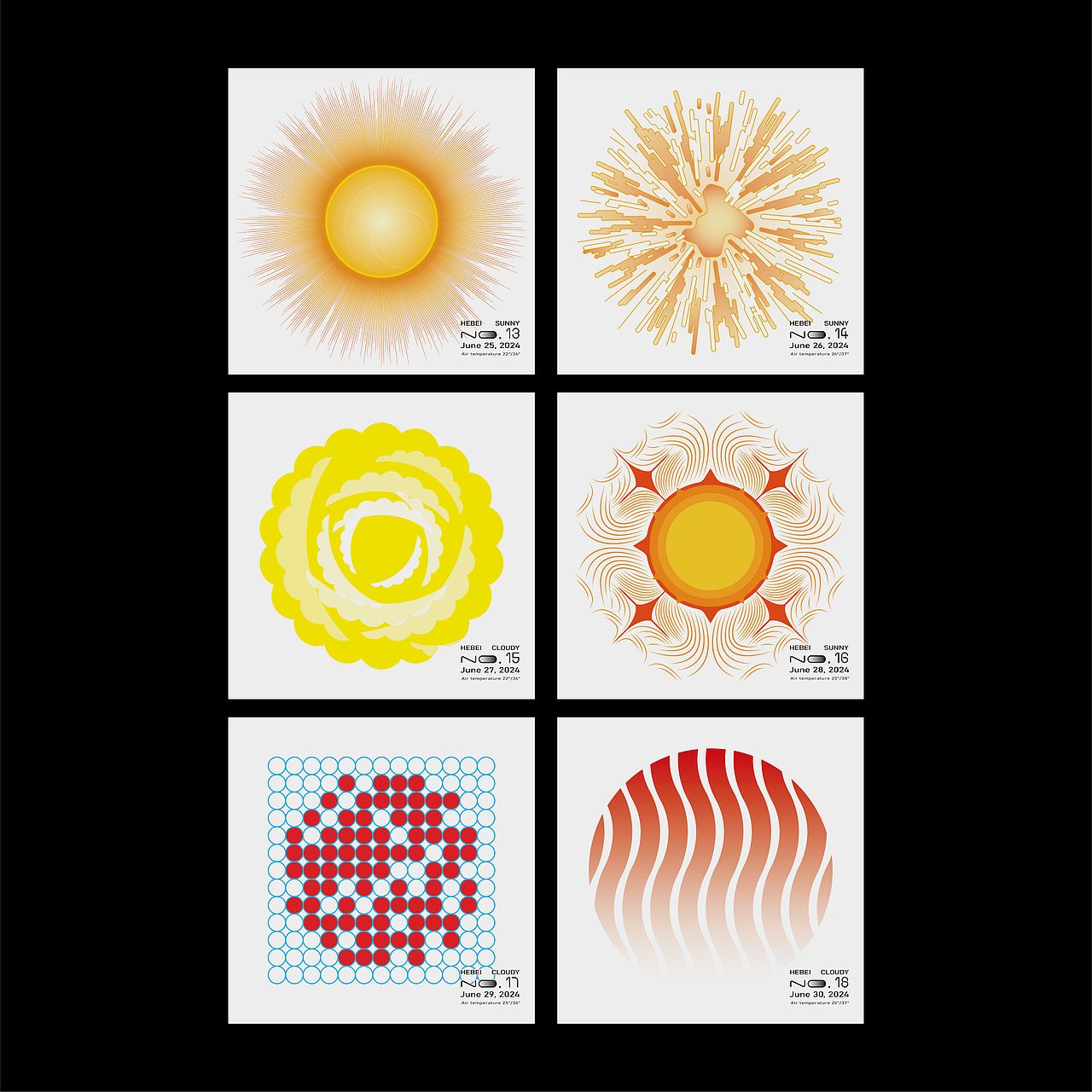[六月份】每天记录太阳的设计练习作品