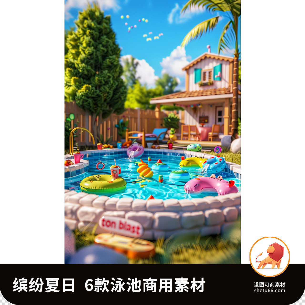 夏日泳池派对素材合集 | 设图网-可商素材