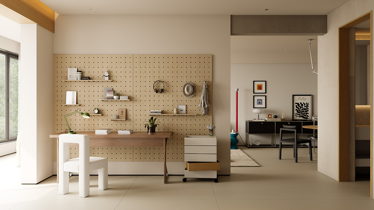 现代客餐厅效果图表现