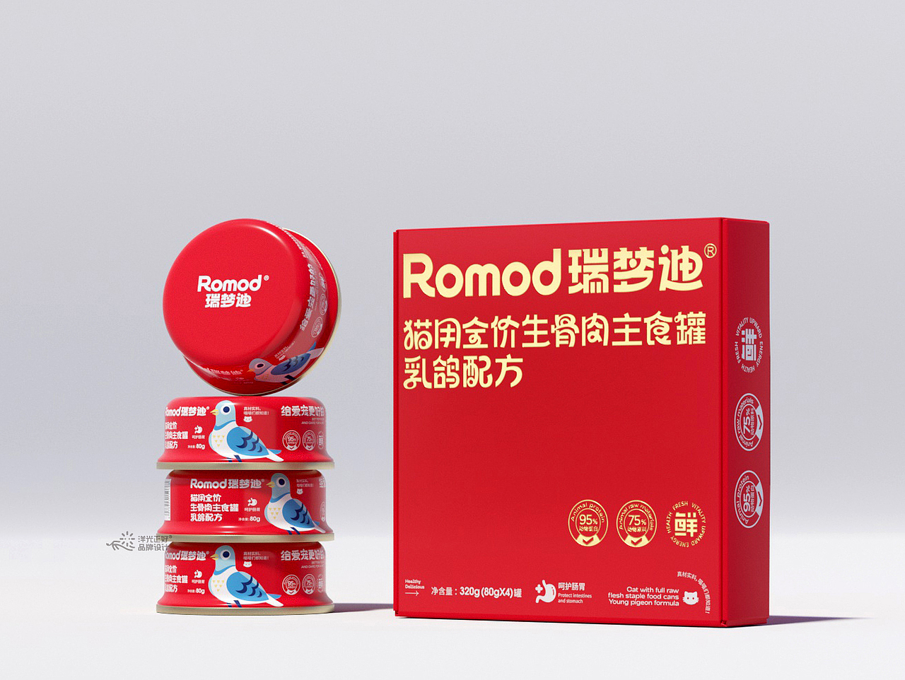 包装 宠物零食包装 猫罐头包装 猫粮 猫砂包装设计 vi