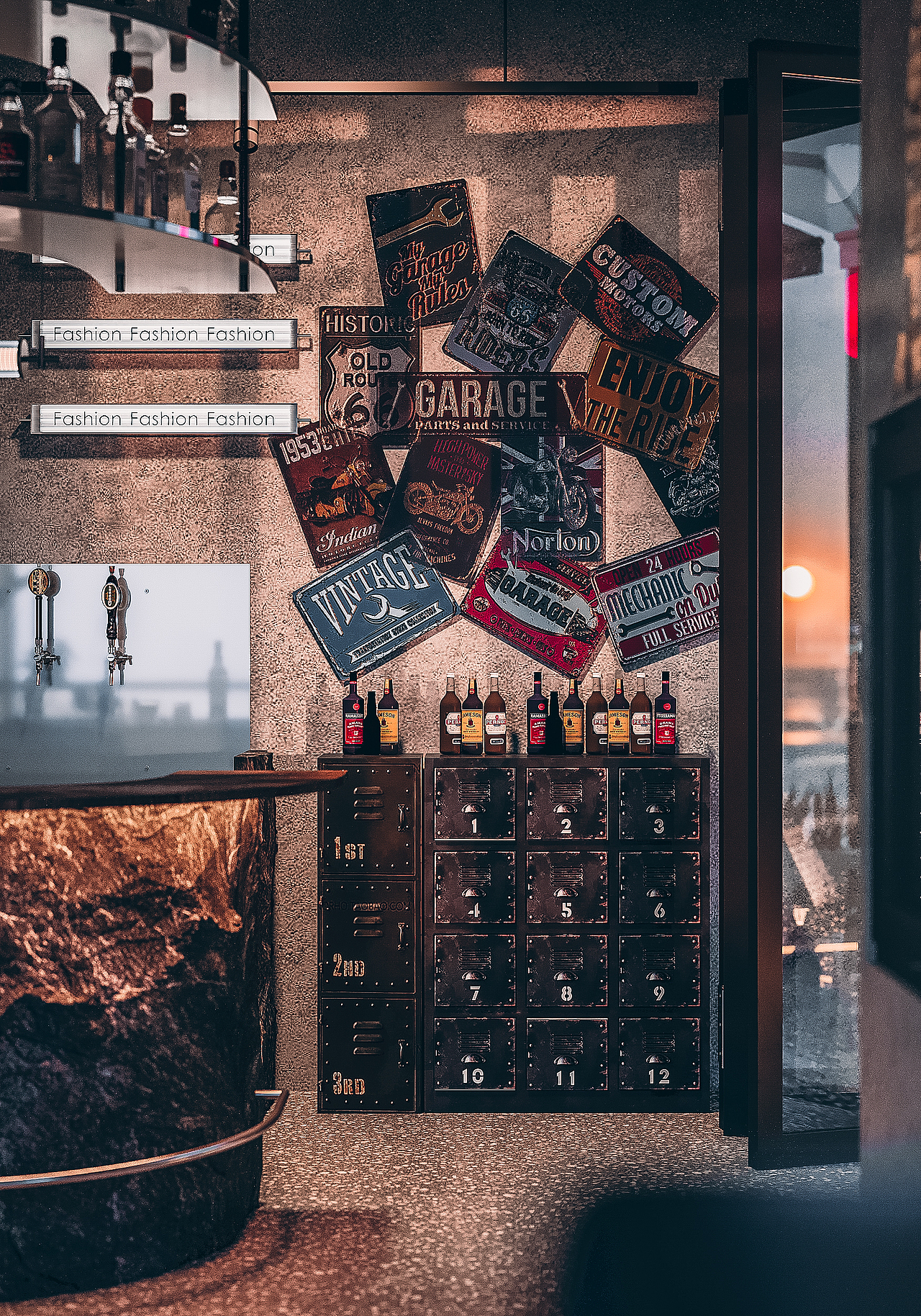 酒吧室内外效果图表现