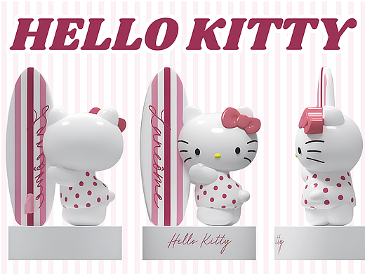 兰蔻&HELLO KITTY联名款大粉水盖子