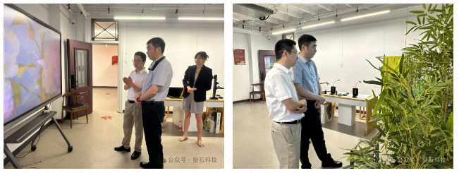 南京市委宣传部、市文明办一行领导参观AI与中法视觉文明互鉴新媒体艺术展（图ZMTQ4MzgwOTY=） - 观点 - 站酷设计师投石艺术装置原创素材 - 站酷ZCOOL