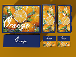 原创设计丨橘子礼盒包装油画风格设计