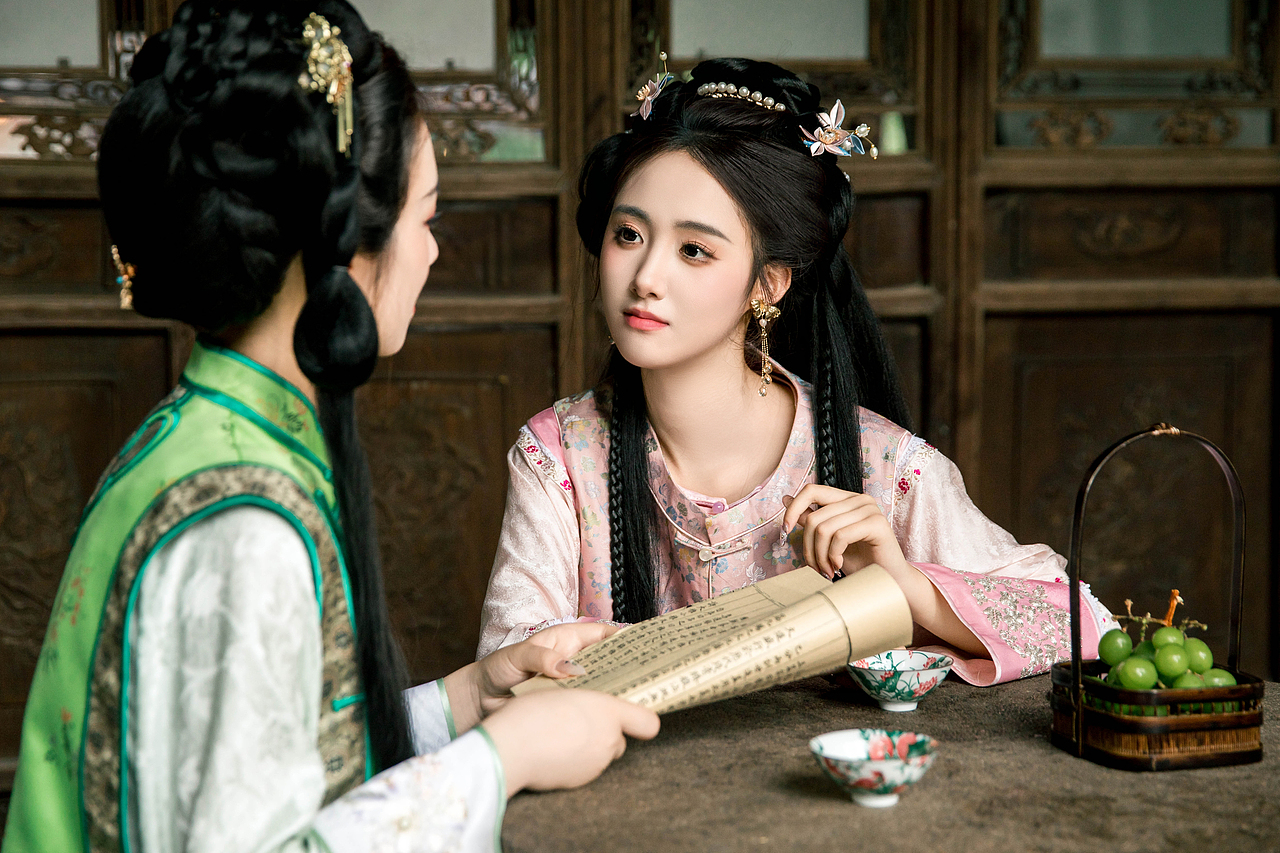 汉服，新中式修图样片