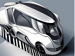 未来电车线稿深化上色