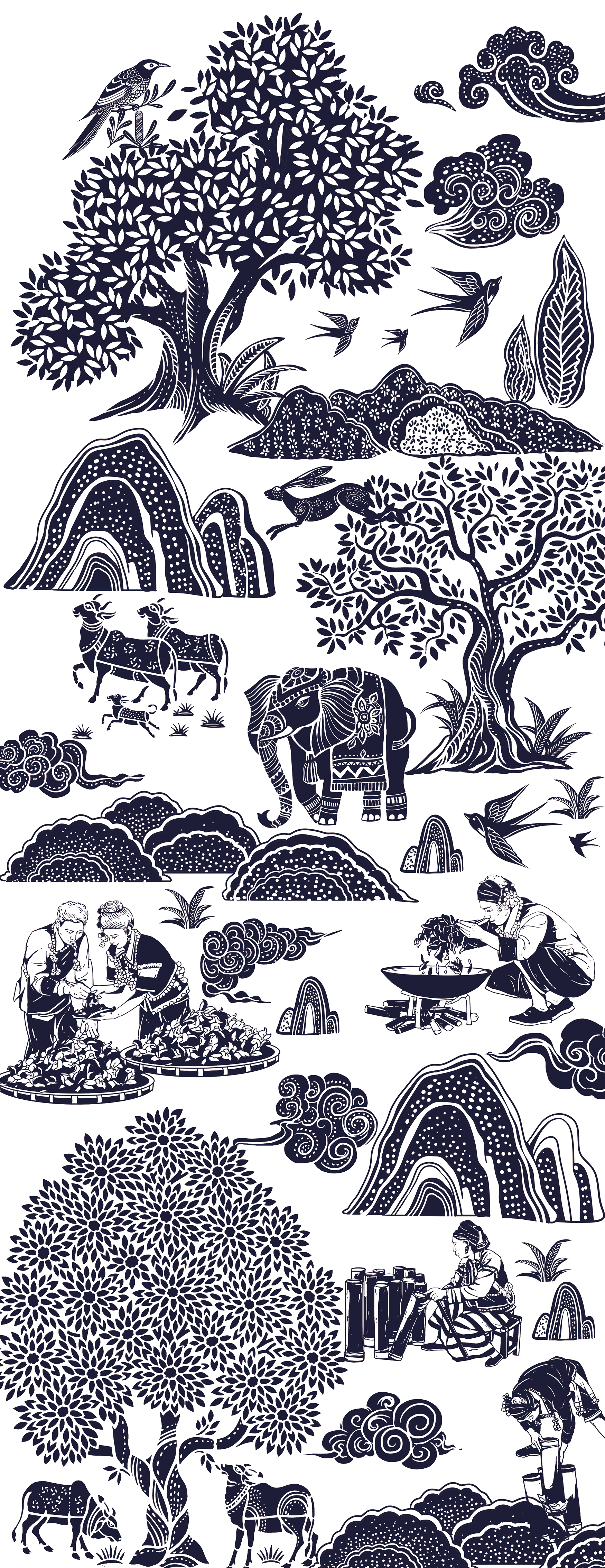 线稿，版画合集（图ZMzcyNDQ1OTc2） - 商业插画 - 站酷设计师嘛啦个巴子原创素材 - 站酷ZCOOL