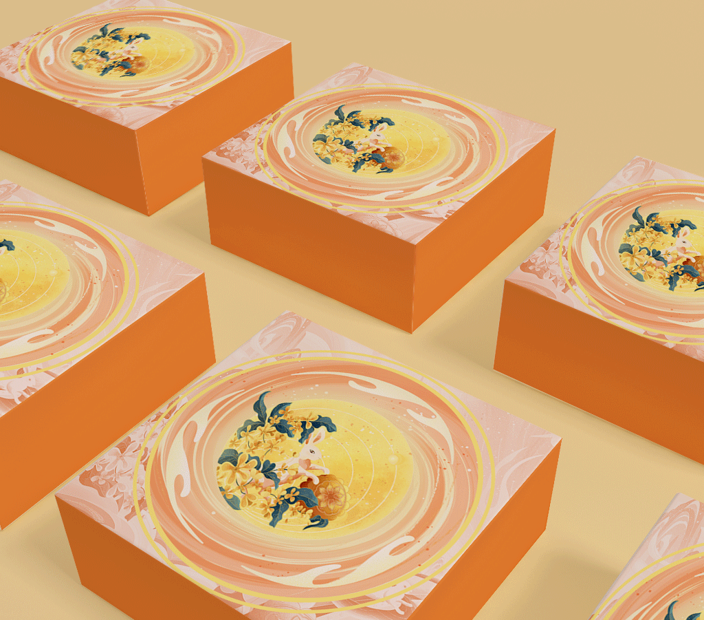 龙年中秋Kv 插画包装/礼盒（图ZMzcyNDUwMTgw） - 商业插画 - 站酷设计师澄心ChengXin原创素材 - 站酷ZCOOL