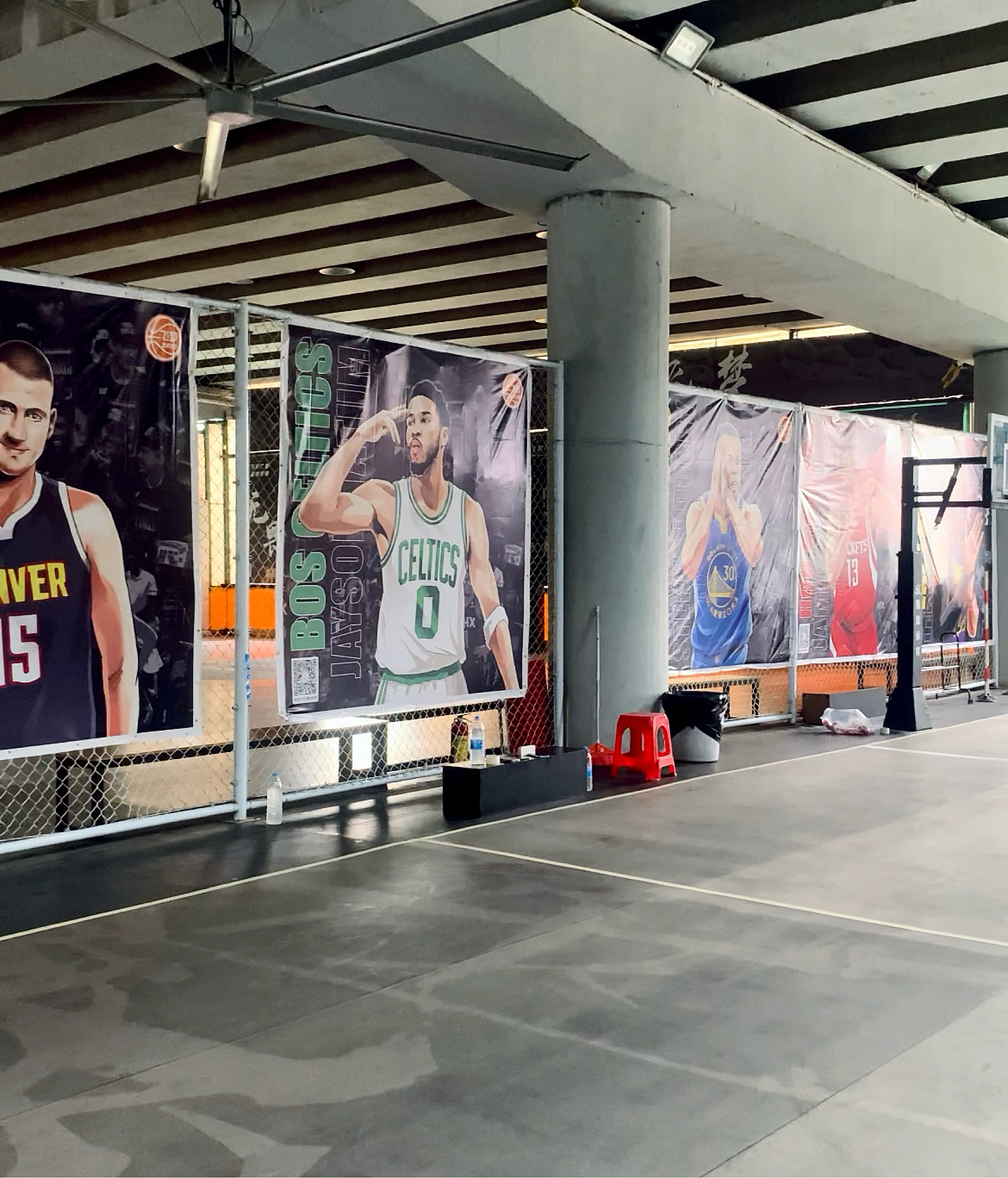 广州飞梦篮球公园插画合作