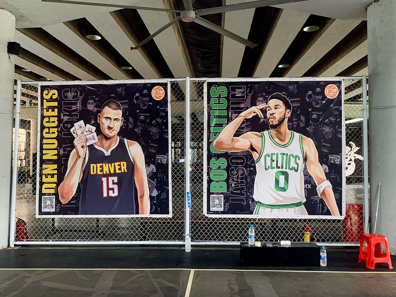 广州飞梦篮球公园插画合作