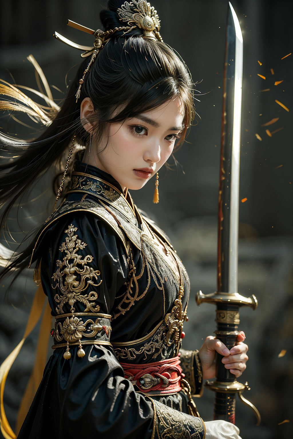 AIGC武侠风人物（图ZMzcyNDY4OTM2） - 人像摄影 - 站酷设计师李超字子躍原创素材 - 站酷ZCOOL