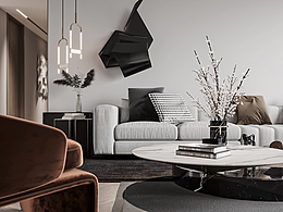 现代极简家装——新月半岛项目