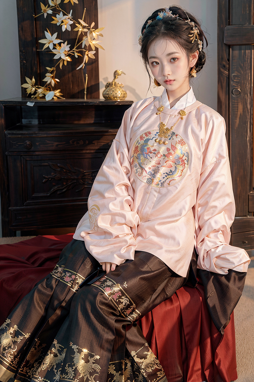 AIGC明制汉服人物（图ZMzcyNDY5NzM2） - 人像摄影 - 站酷设计师李超字子躍原创素材 - 站酷ZCOOL