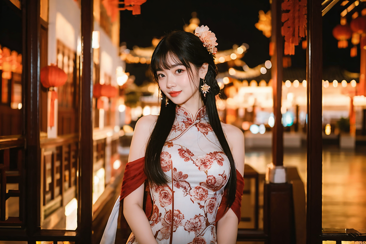 AIGC国风旗袍性感人物（图ZMzcyNDczMjc2） - 人像摄影 - 站酷设计师李超字子躍原创素材 - 站酷ZCOOL