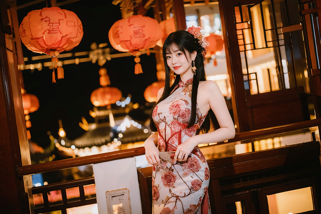 AIGC国风旗袍性感人物（图ZMzcyNDczMjg0） - 人像摄影 - 站酷设计师李超字子躍原创素材 - 站酷ZCOOL