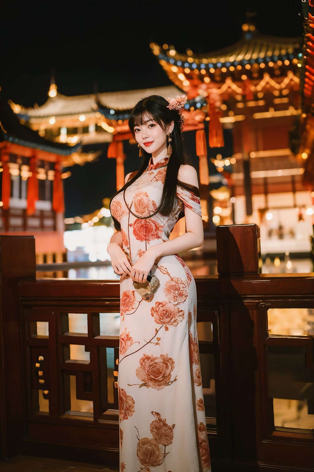 AIGC国风旗袍性感人物（图ZMzcyNDczMzEy） - 人像摄影 - 站酷设计师李超字子躍原创素材 - 站酷ZCOOL