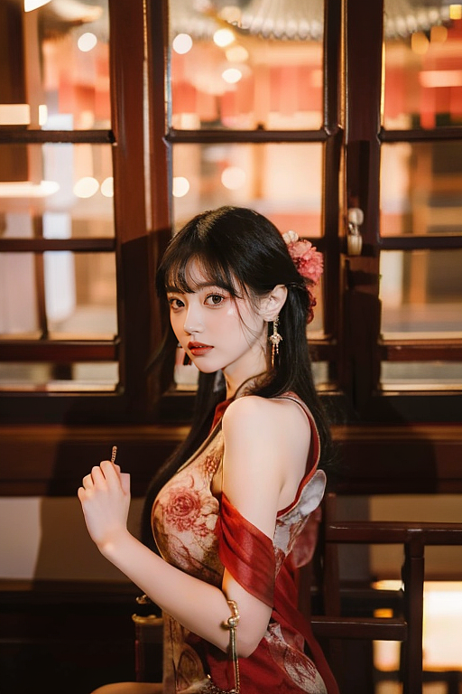 AIGC国风旗袍性感人物（图ZMzcyNDczMzM2） - 人像摄影 - 站酷设计师李超字子躍原创素材 - 站酷ZCOOL