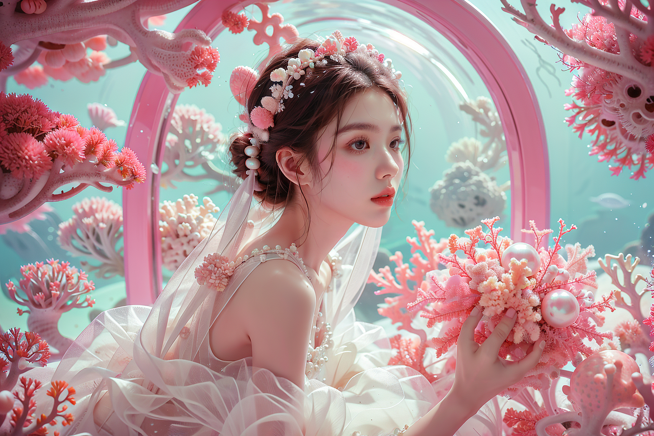 AIGC唯美风格摄影人物