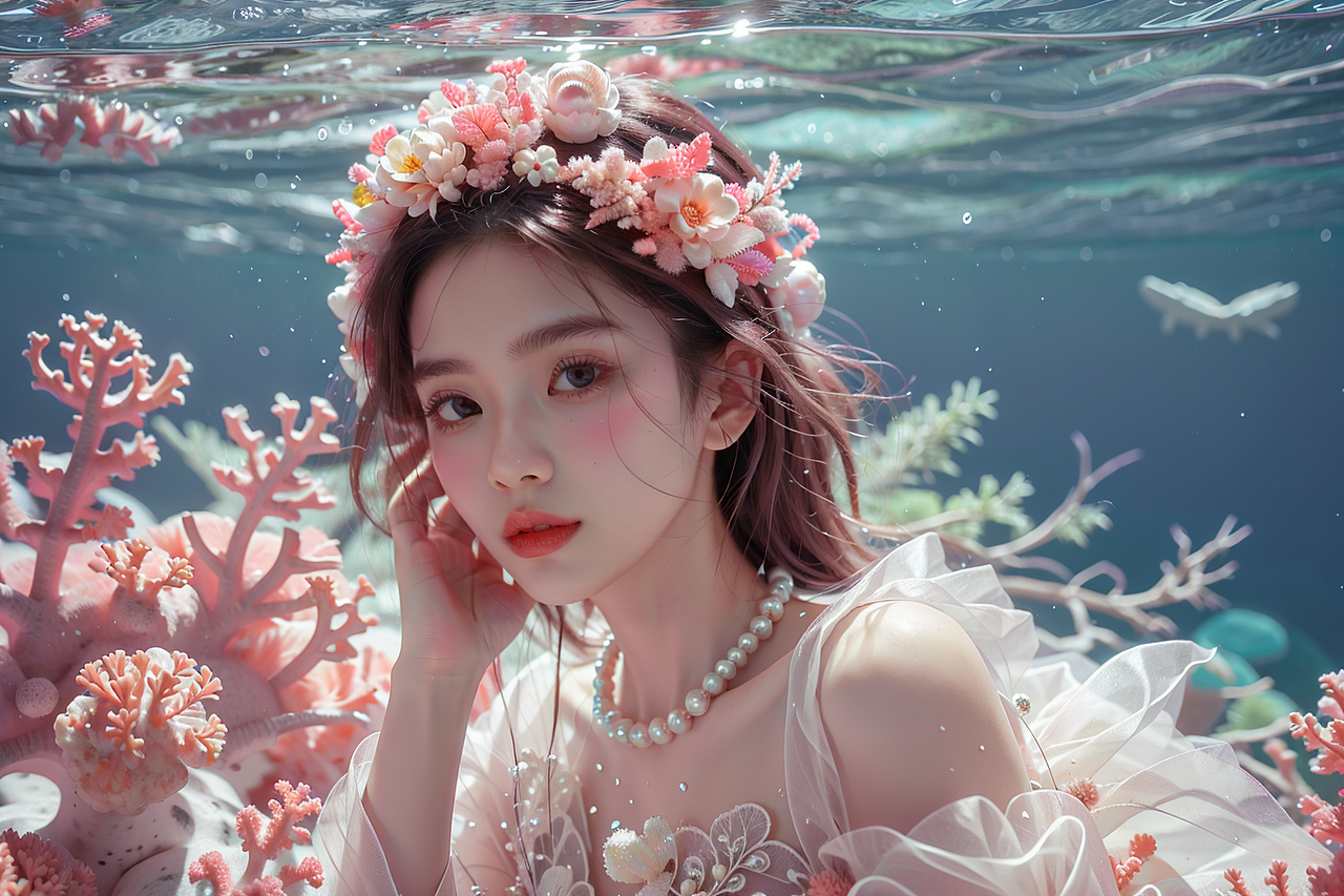 AIGC唯美风格摄影人物