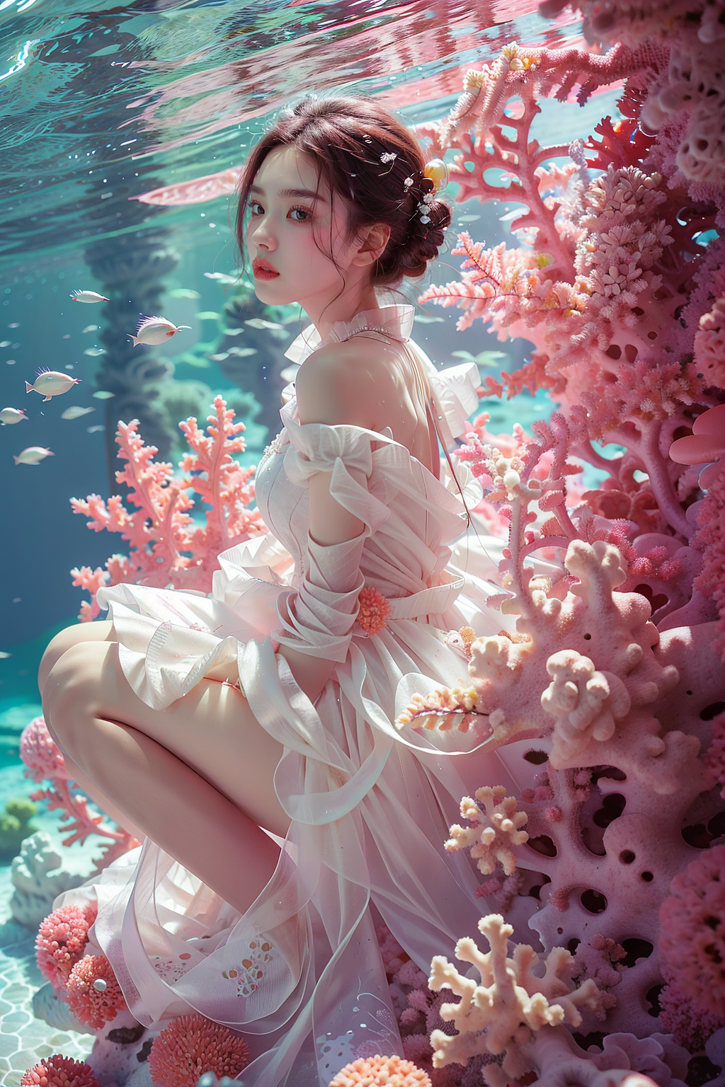 AIGC唯美风格摄影人物