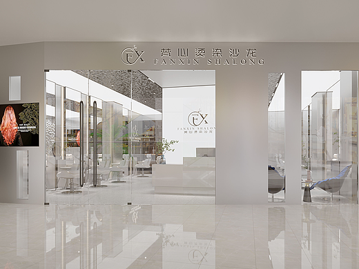 理发店|美发沙龙空间-极简主义与现代美学的融合
