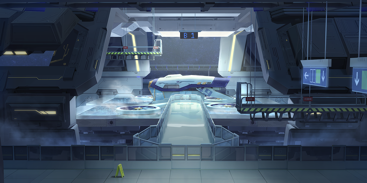 科幻站台（图ZMzcyNDgwNDM2） - 游戏原画 - 站酷设计师CYAN49原创素材 - 站酷ZCOOL